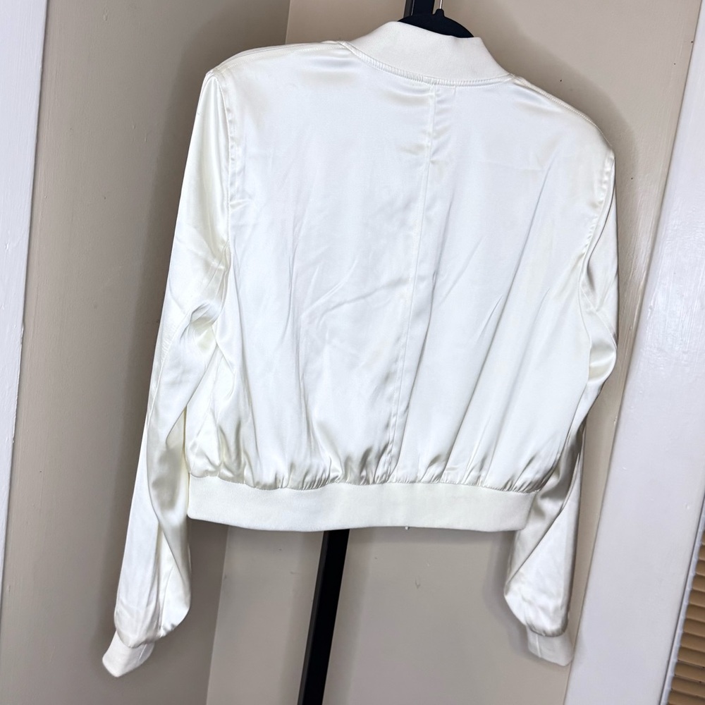 Rachel Zoe Ivory Bomber Jacket - Picture 7 of 13